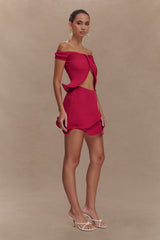 Haisley Off Shoulder Knit Top - Raspberry