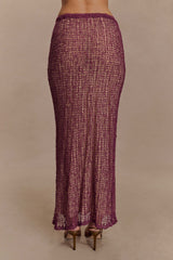 Cordelia Knit Maxi Skirt - Mauve