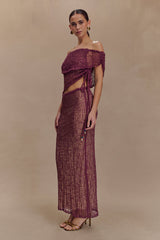 Cordelia Knit Maxi Skirt - Mauve