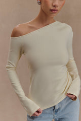 Miles Off Shoulder Knit Top - Ivory