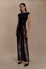 Romana Short Sleeve Mesh Top - Black