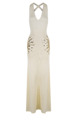 Ellington Knit Maxi Dress With Sequin - Ivory