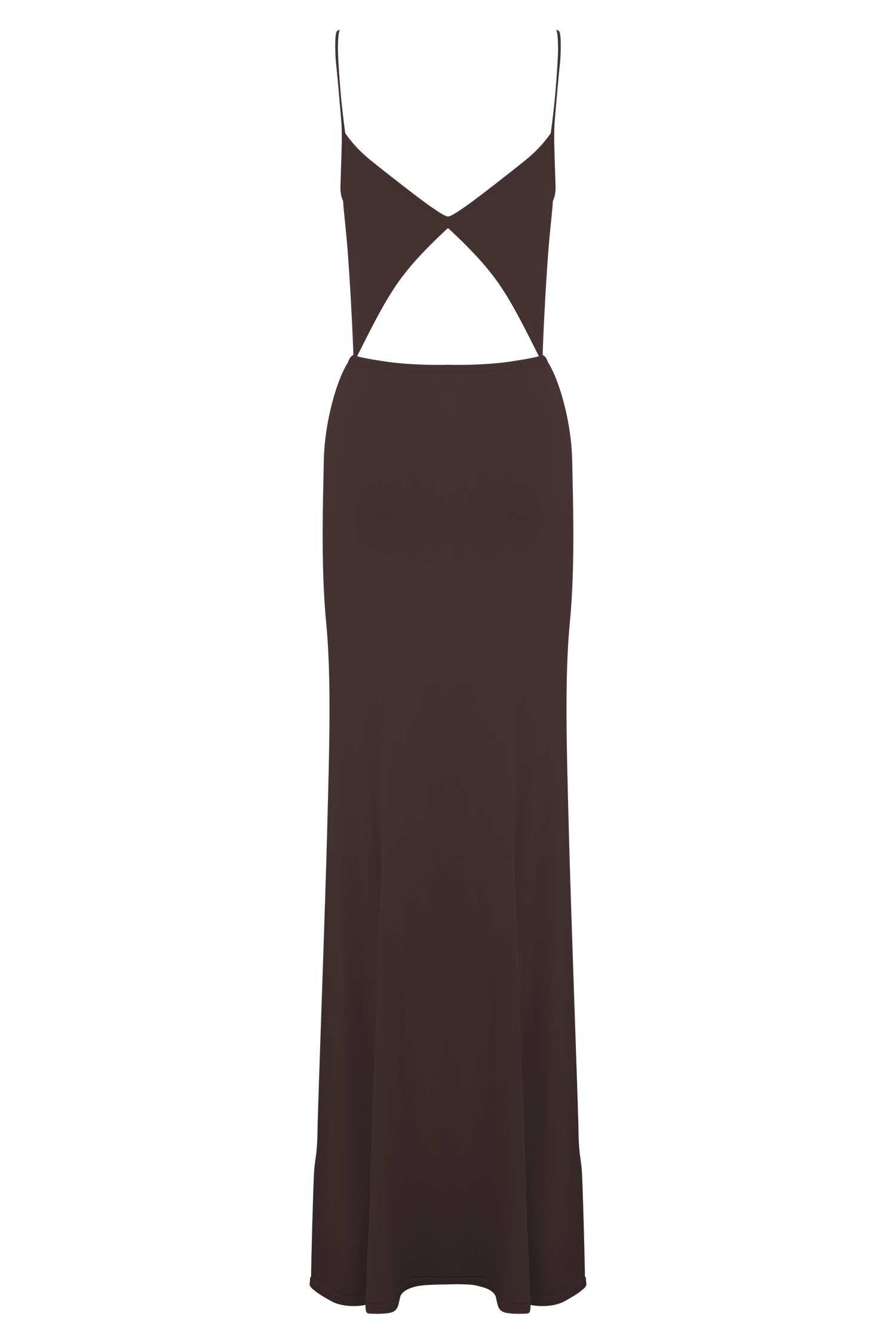 Reama Wrap Over Knit Maxi Dress - Chocolate