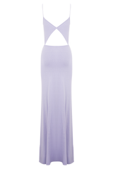 Reama Wrap Over Knit Maxi Dress - Cornflower Blue