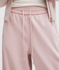 Contrast-Ribbed Softstreme High-Rise Wide-Leg Pant